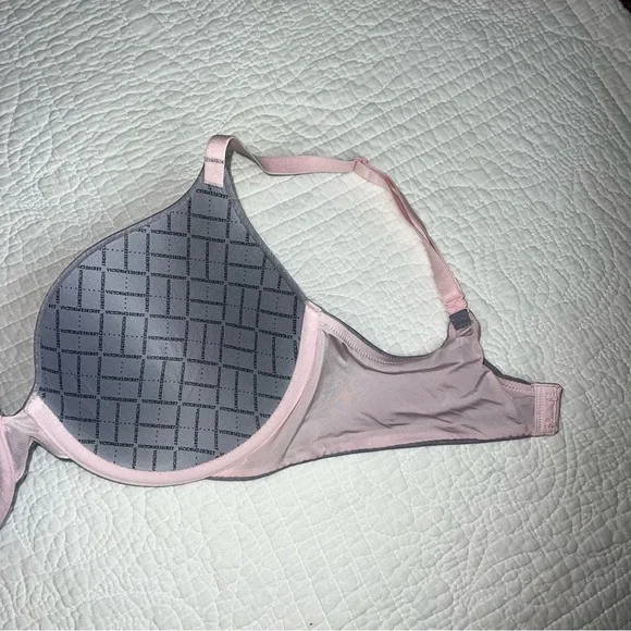 VICTORIA’S SECRET Padded Perfect Coverage Brand New Grey Pink 36D - Picture 6 of 8